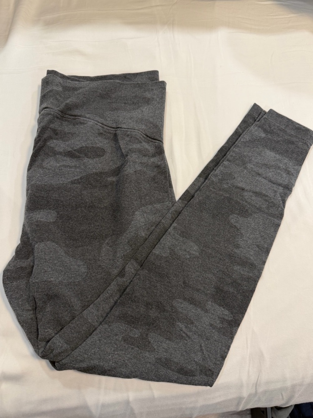 Paisley Sky Dark Grey Camo Maternity Leggings